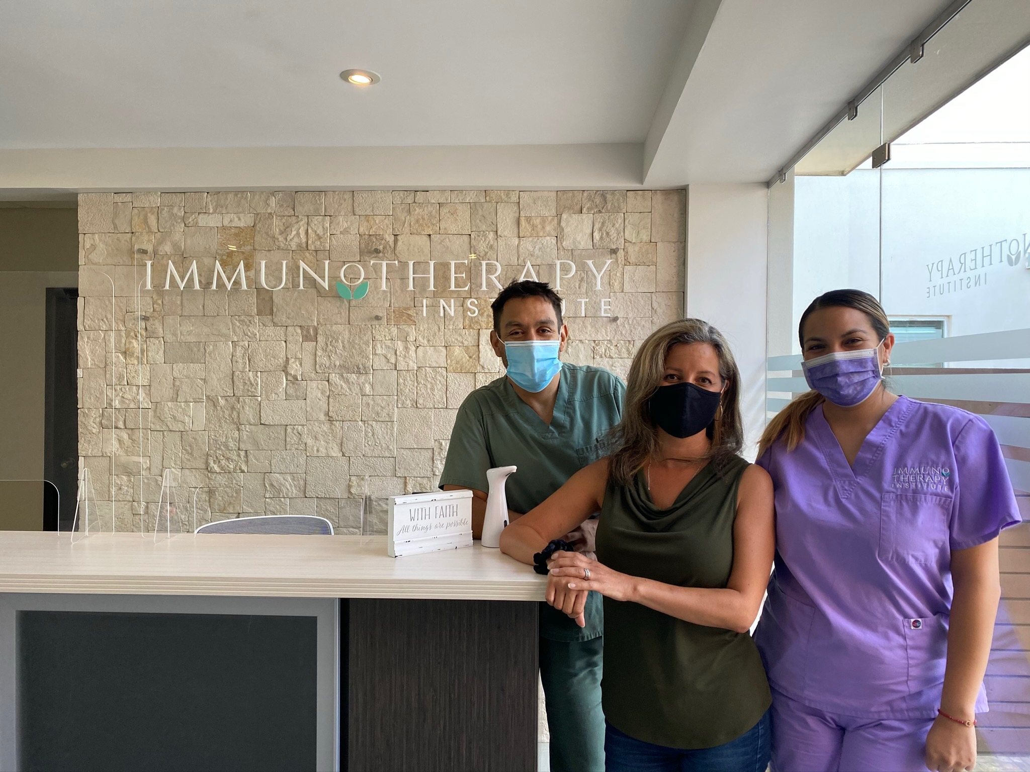 Immunotherapy Institute Staff and patient